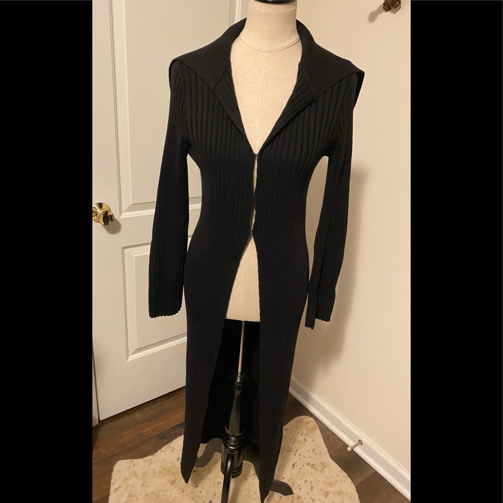 525 America black maxi cardigan size S